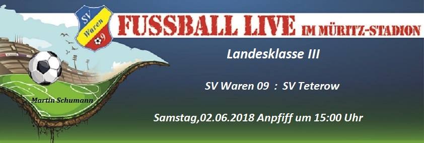 Fußballspiel im Müritzstadion