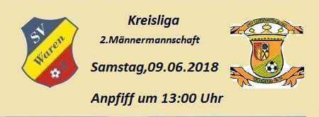 SV Waren 09 gegen Möllenhagen/Bocksee SV Waren 09 Fußballspiel