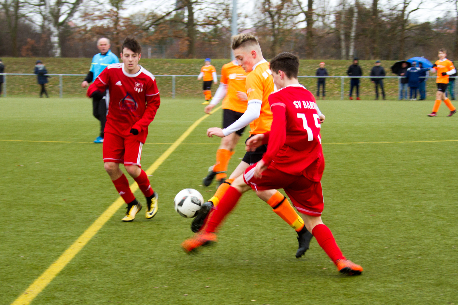 Fußballspiel SV Waren 09 B-Jugend