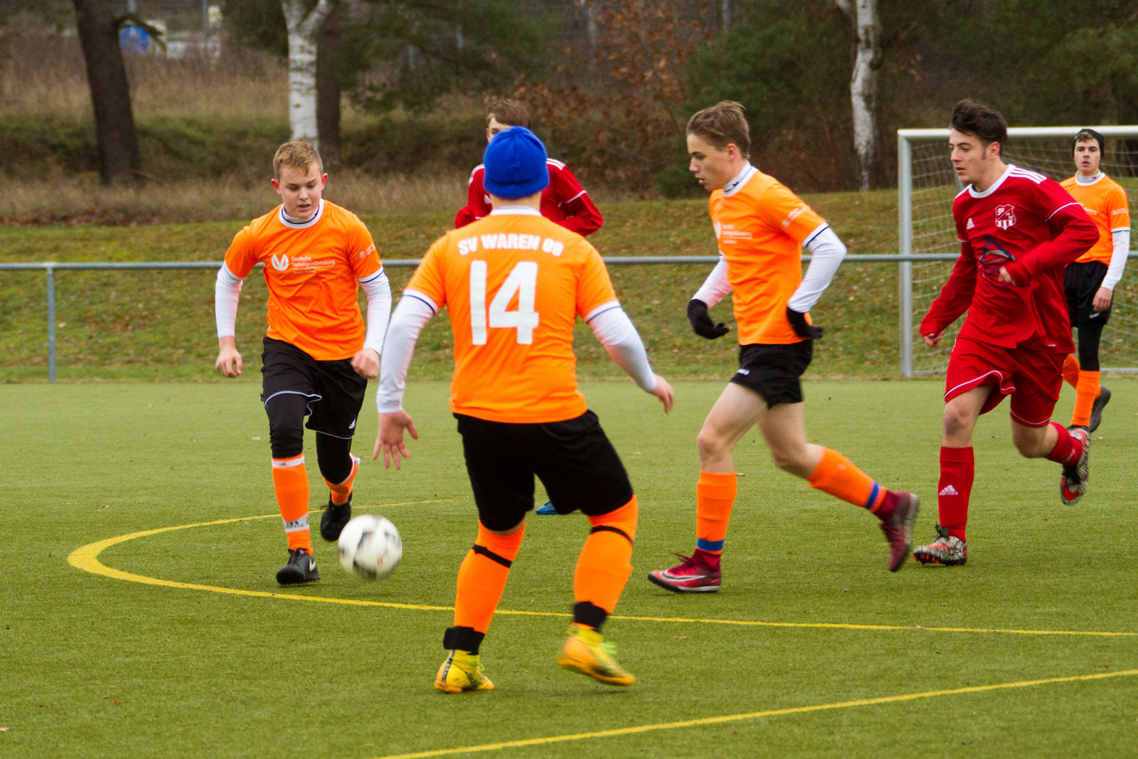 Fußballspiel SV Waren 09 B-Jugend