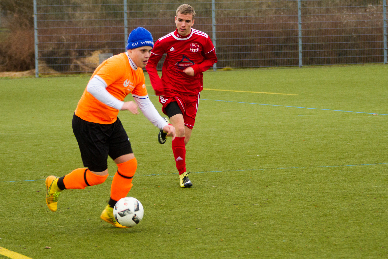 Fußballspiel SV Waren 09 B-Jugend