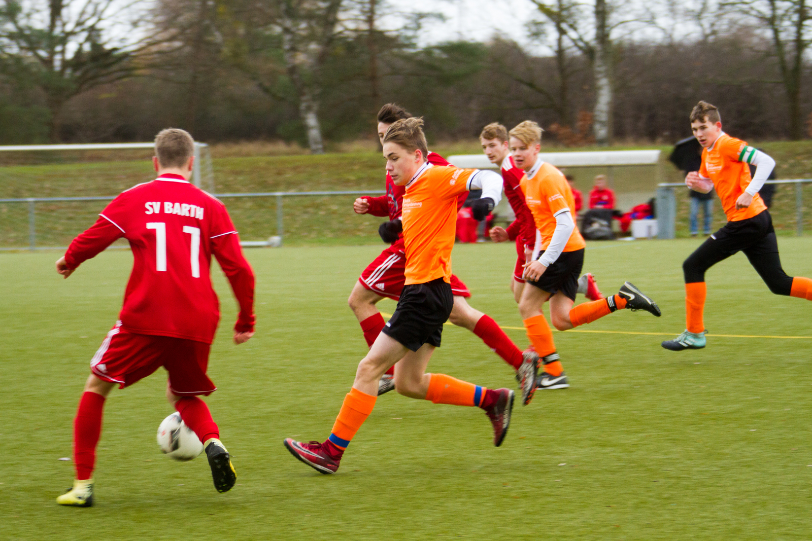 Fußballspiel SV Waren 09 B-Jugend