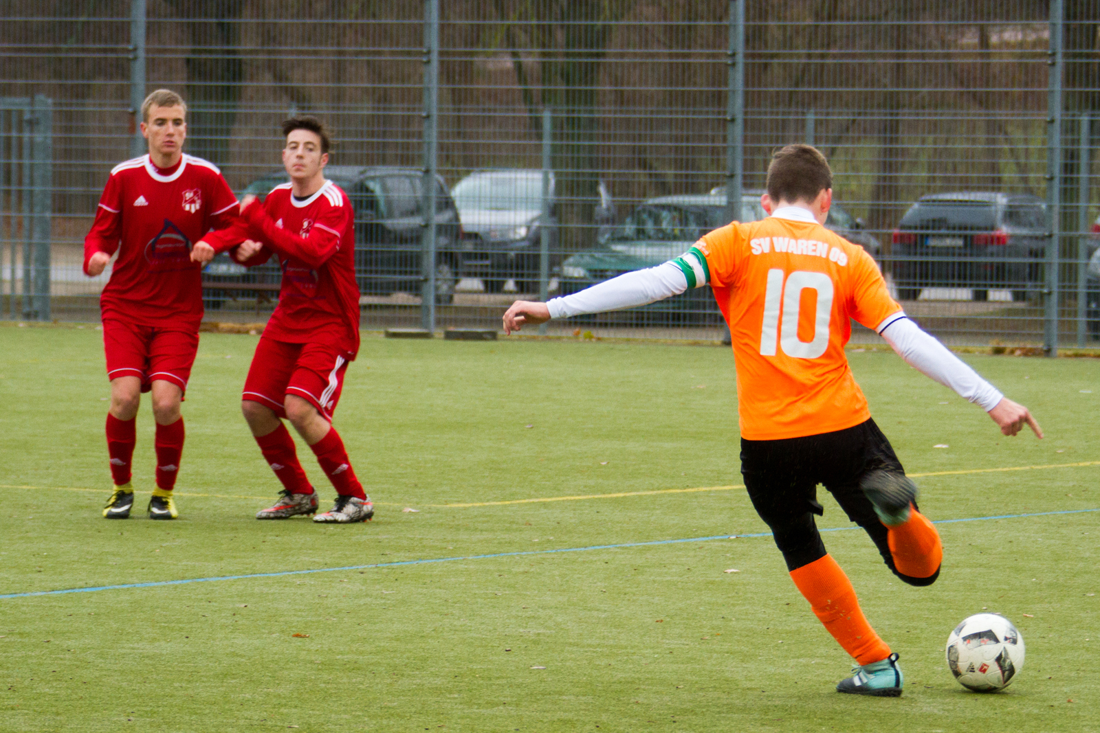Fußballspiel SV Waren 09 B-Jugend