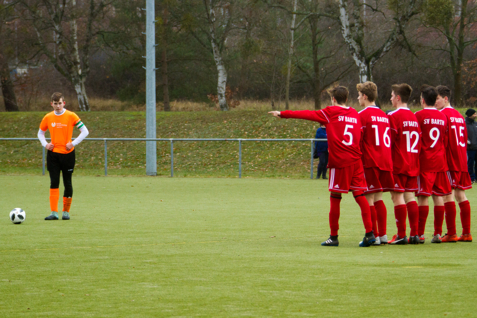 Fußballspiel SV Waren 09 B-Jugend
