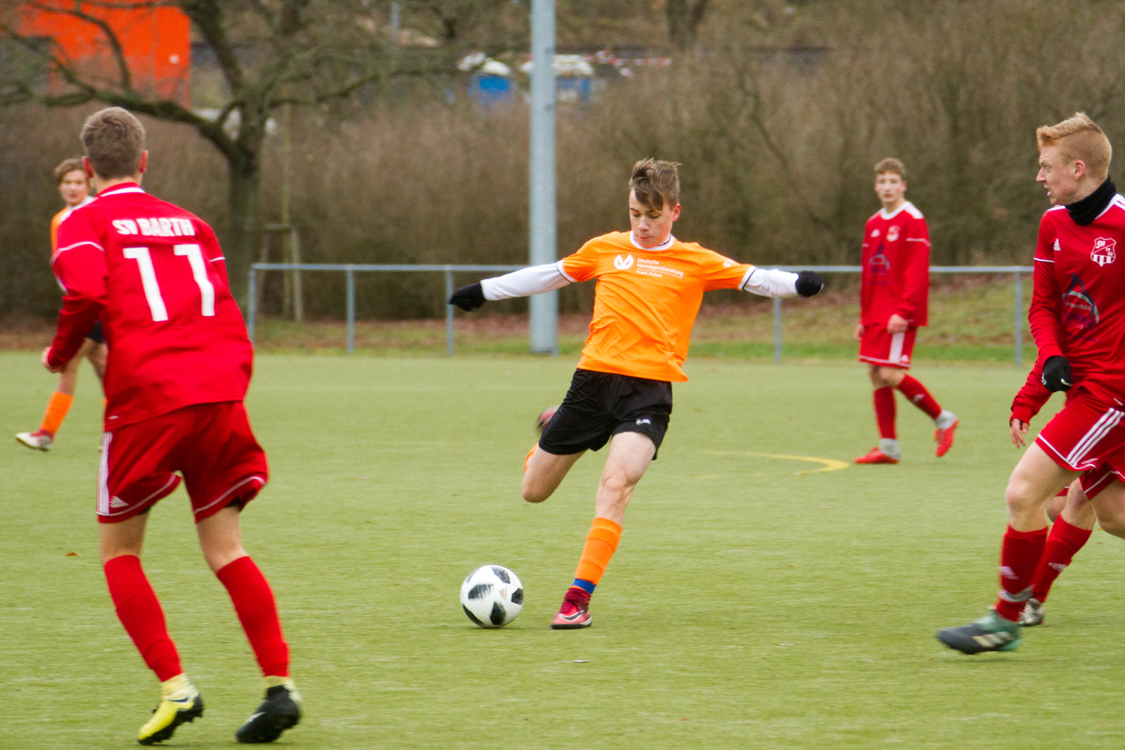 Fußballspiel SV Waren 09 B-Jugend