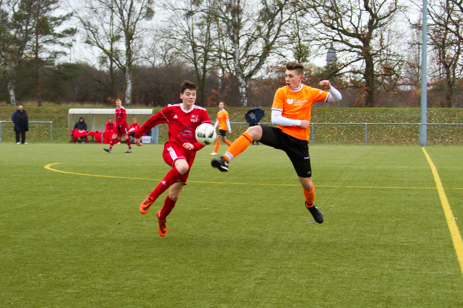 Fußballspiel SV Waren 09 B-Jugend
