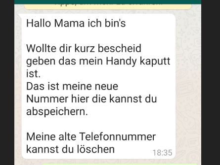Polizei warnt vor falschen Nachrichten über Messengerdienst