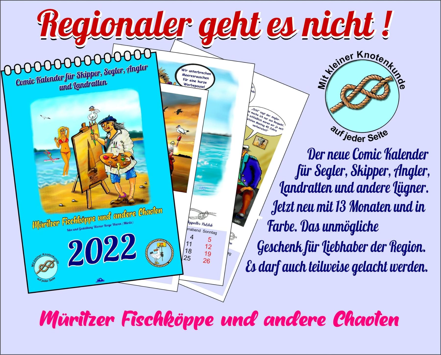 Lustige Wandkalender Waren (Müritz) kaufen