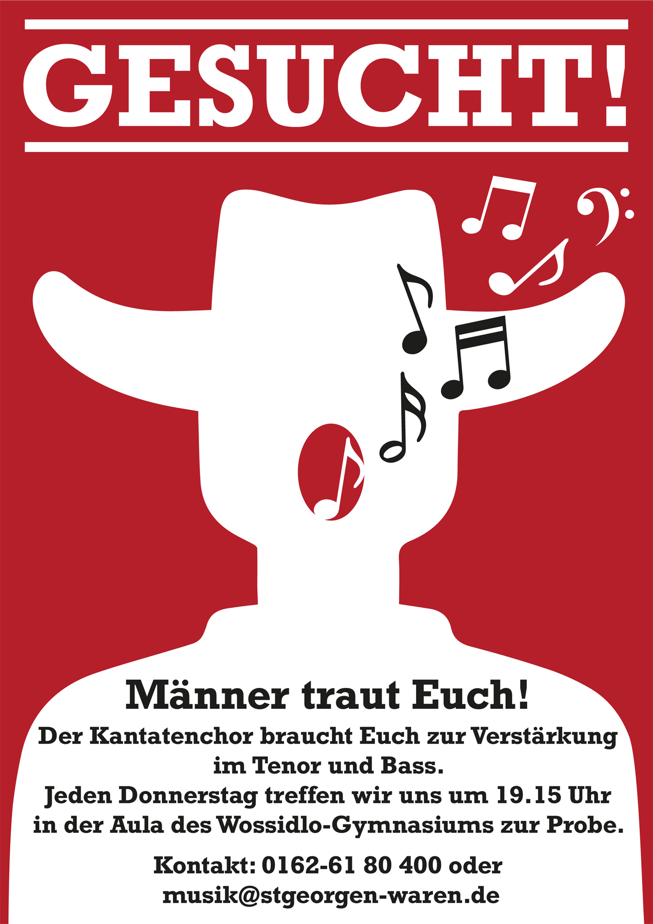 Musiker im Chor