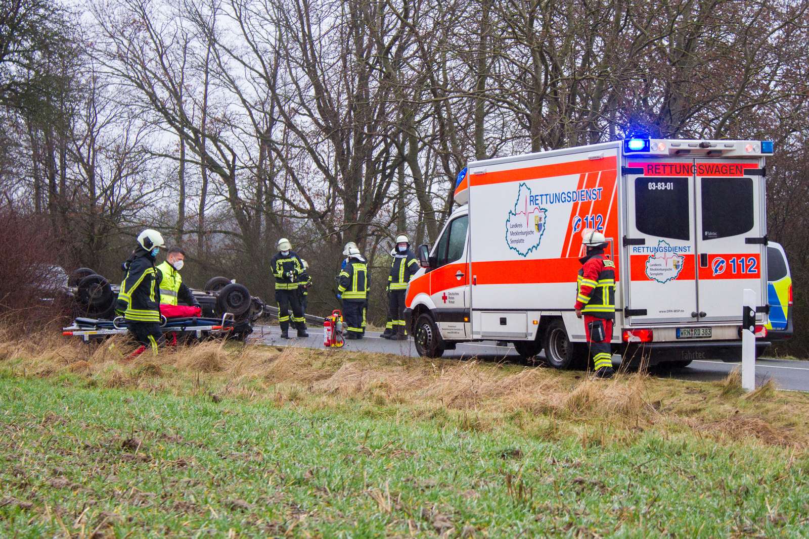 Einsatz Feuerwehr waren (Müritz)