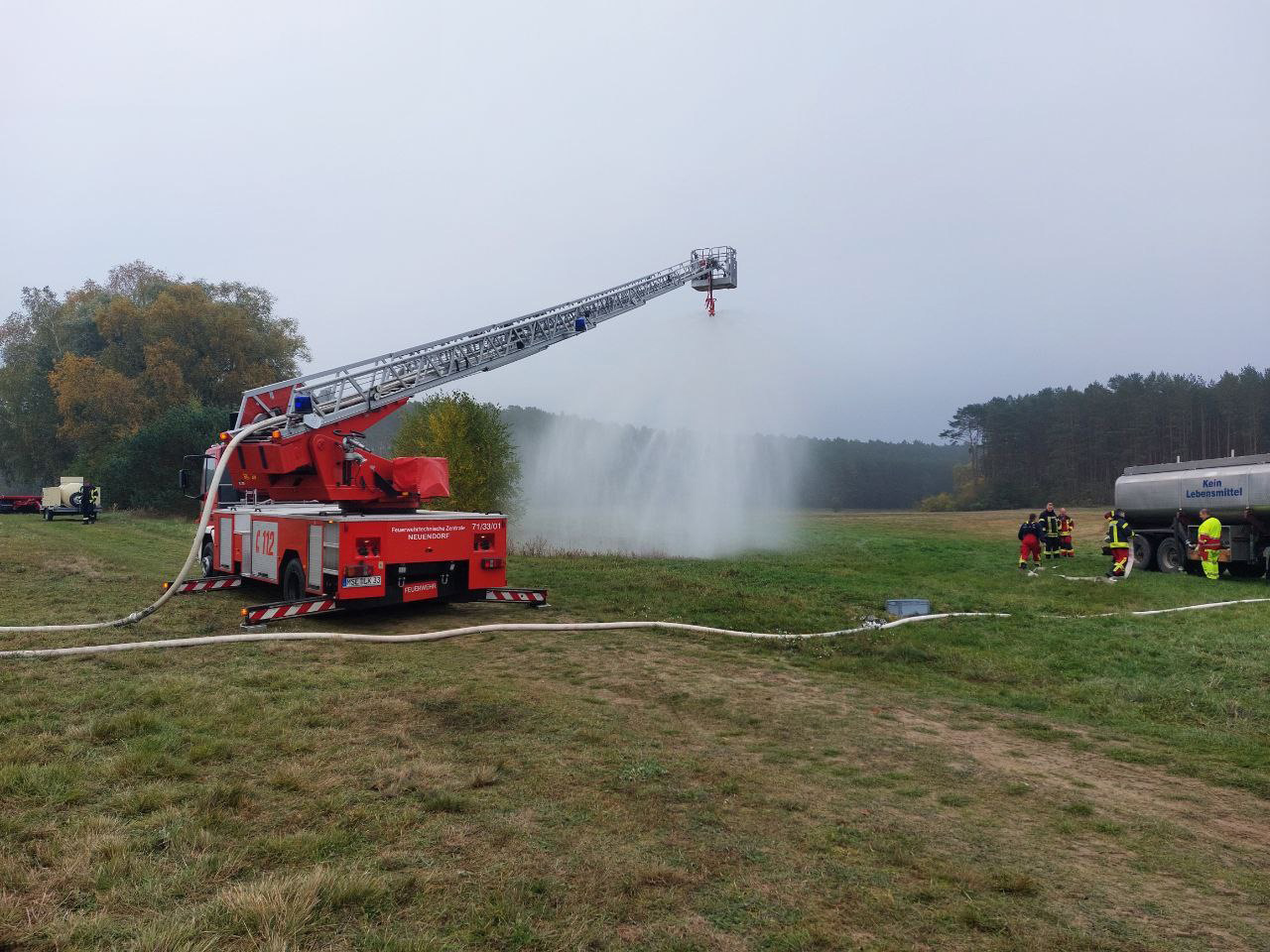 Waldbrandübung Mecklenburgische Seenplatte