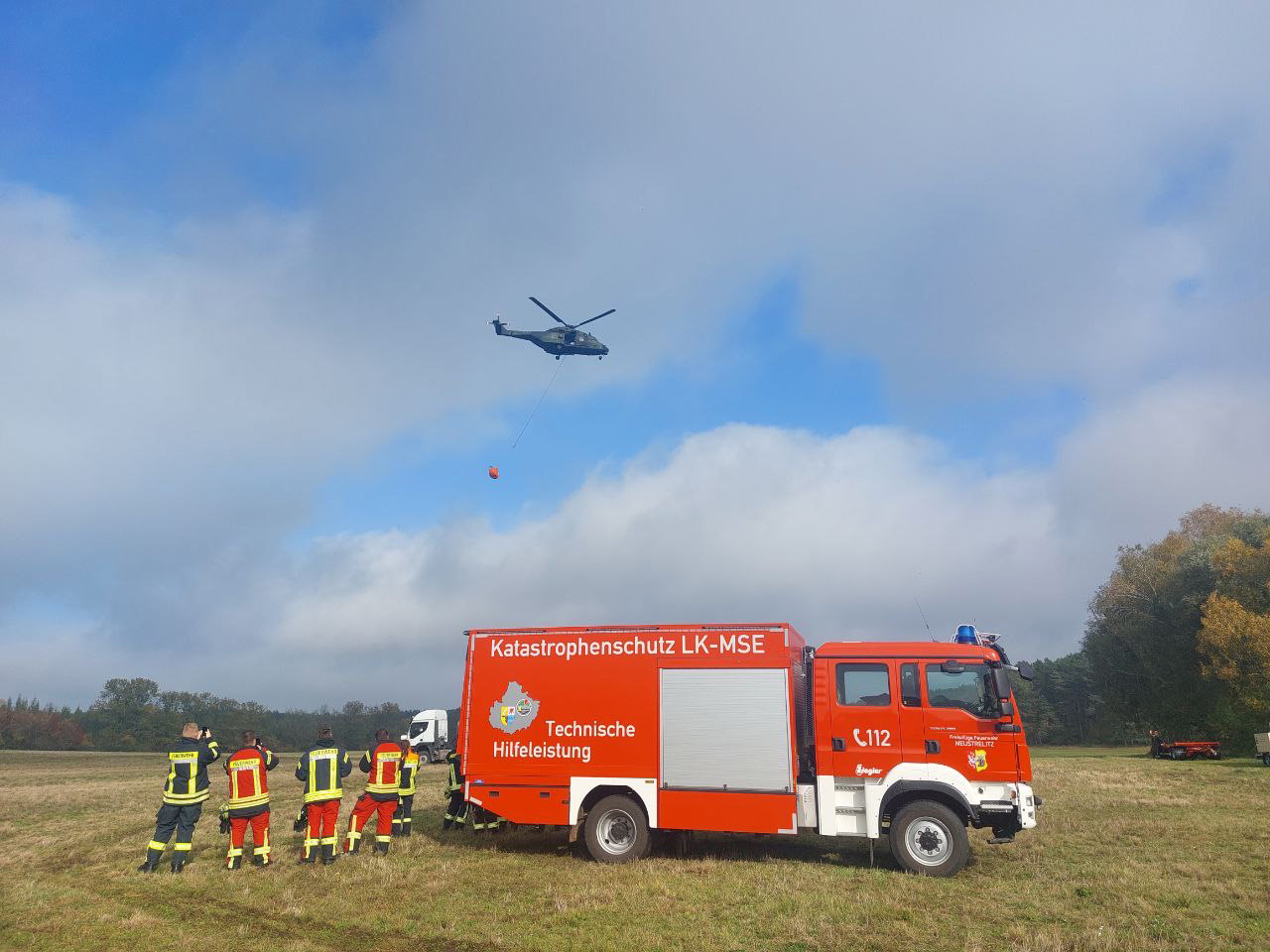 Waldbrandübung Mecklenburgische Seenplatte