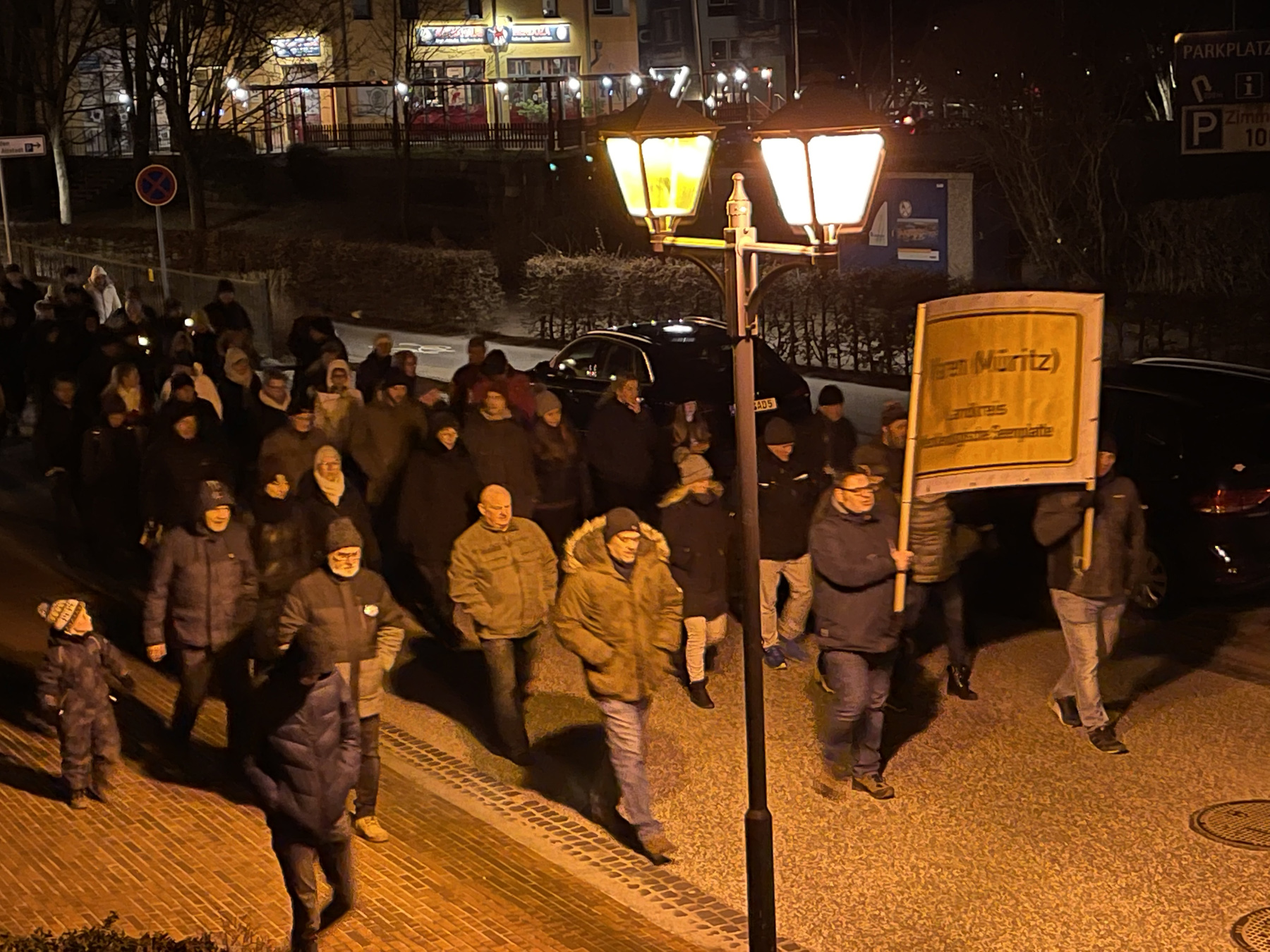Montagsdemo in Waren (Müritz)