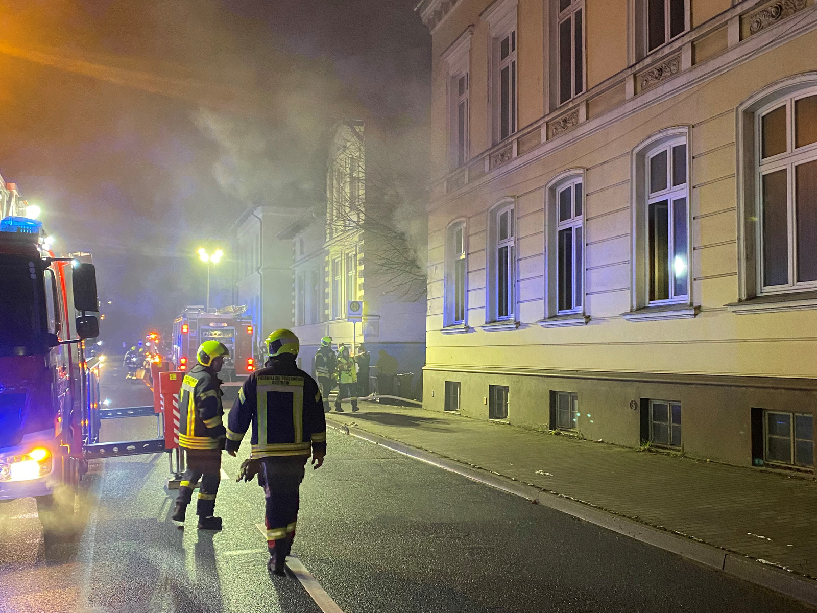 Wohnhausbrand in Güstrow