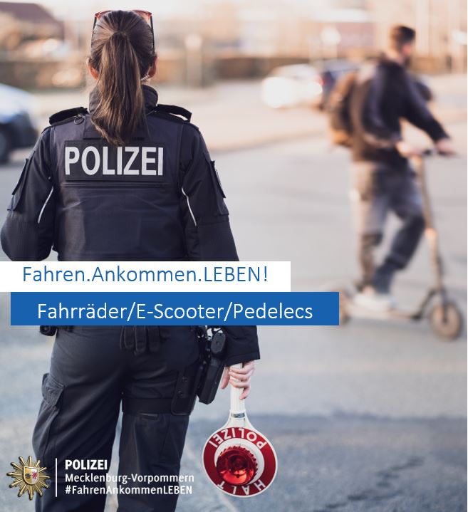 Verkehrskontrollen Fahrräder/E-Scooter/Pedelecs