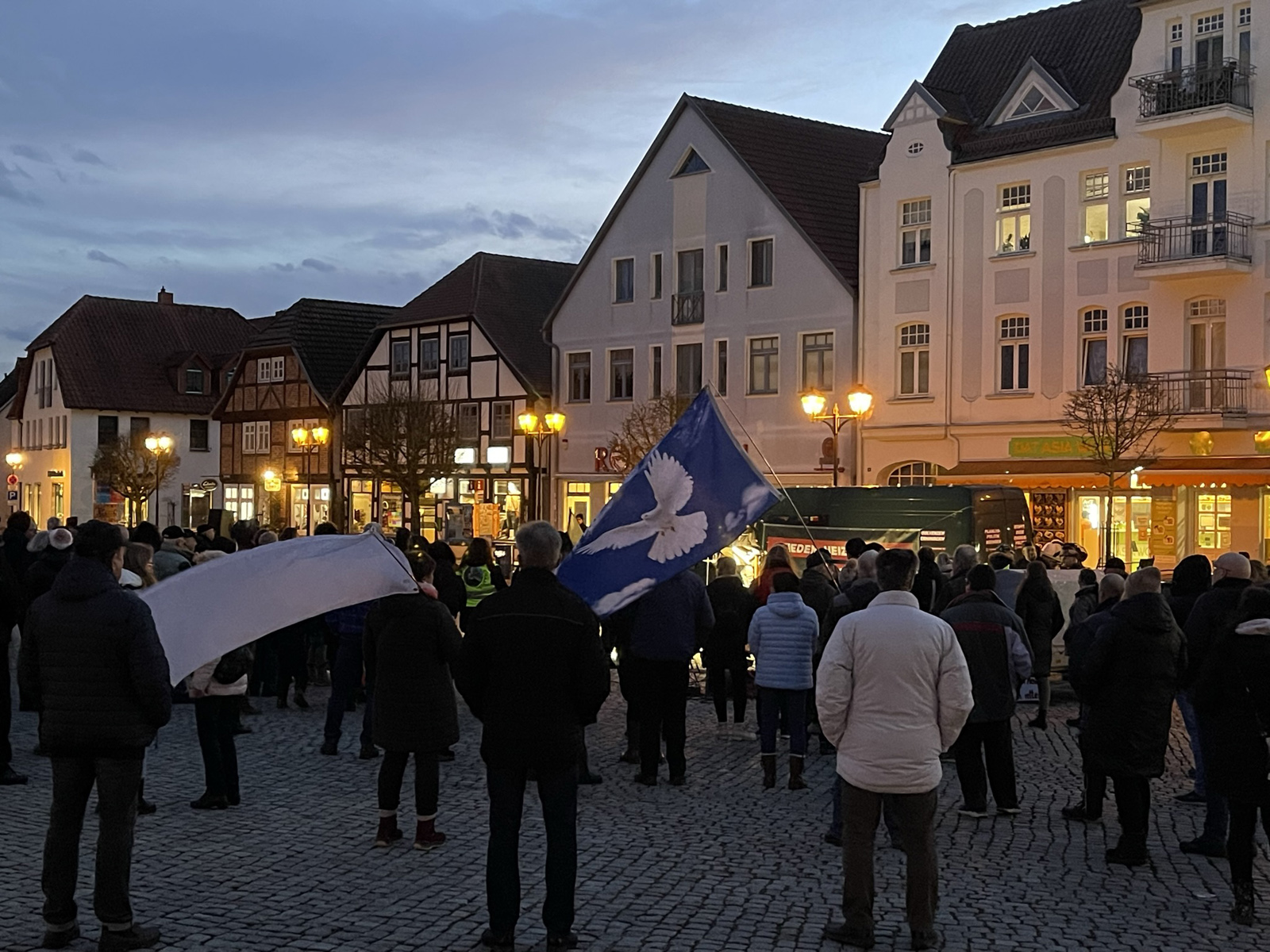 Demonstration Waren (Müritz) Thomas Müller