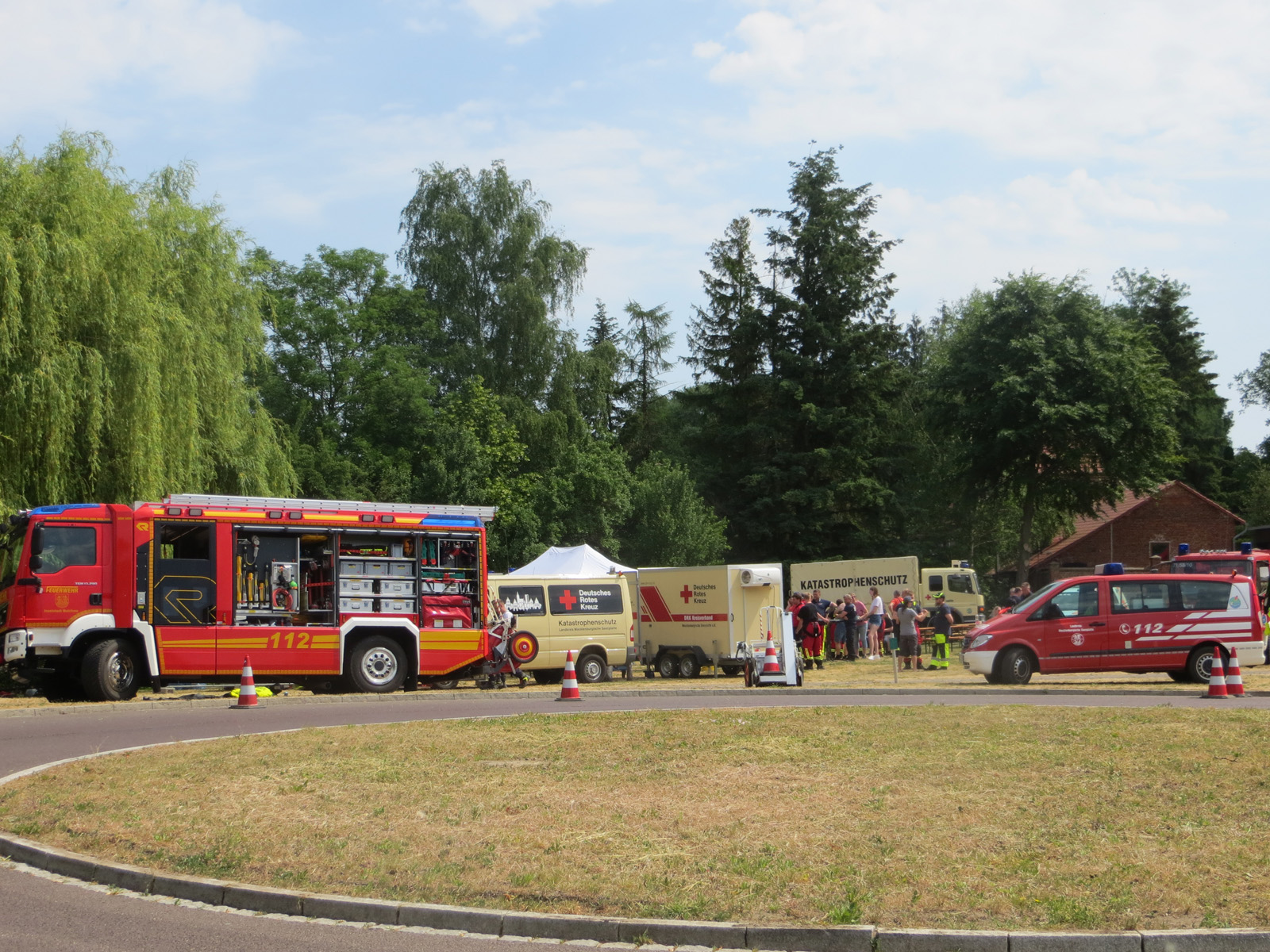 Schiffsbrand Malchower See