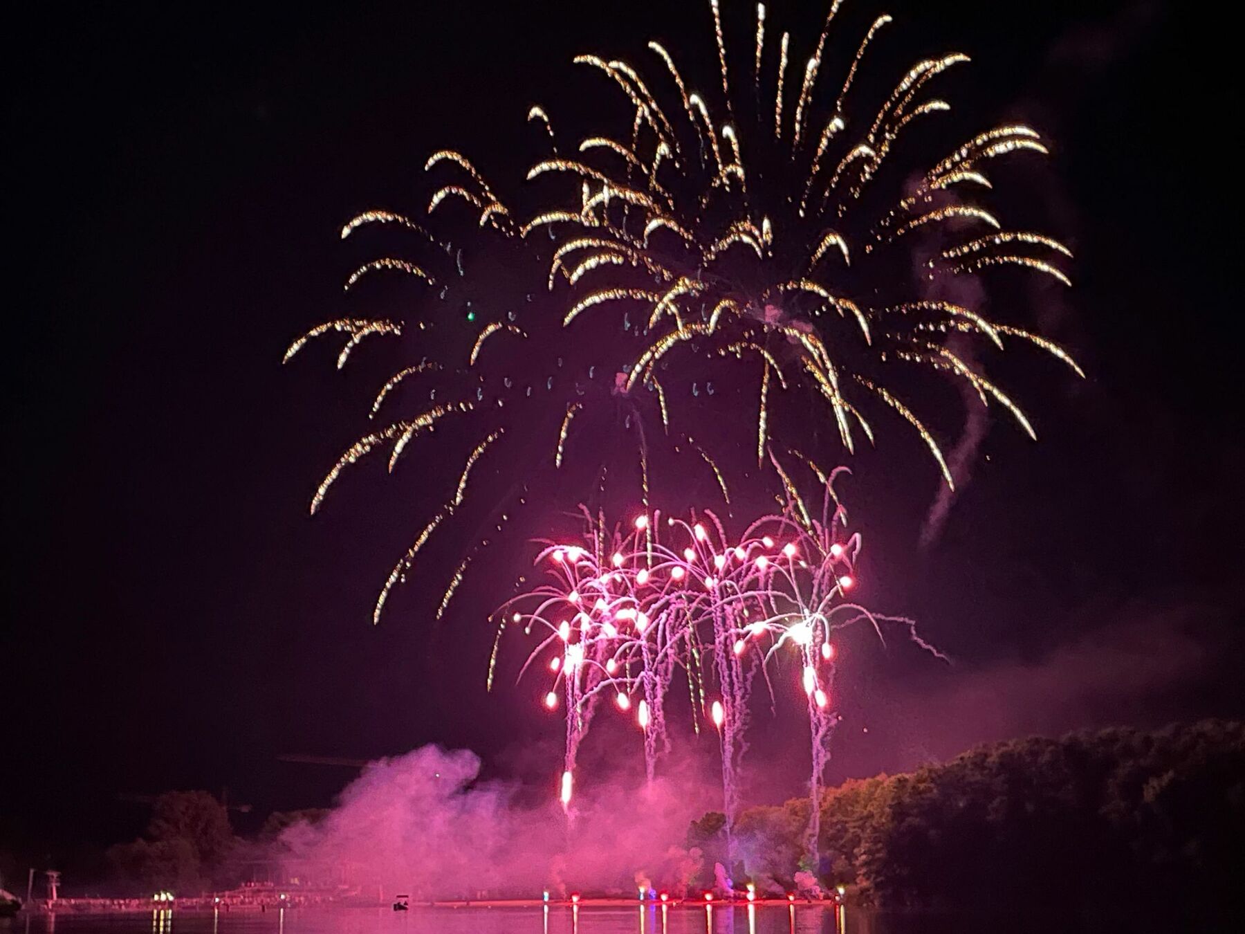Höhenfeuerwerk Veranstaltung Klink