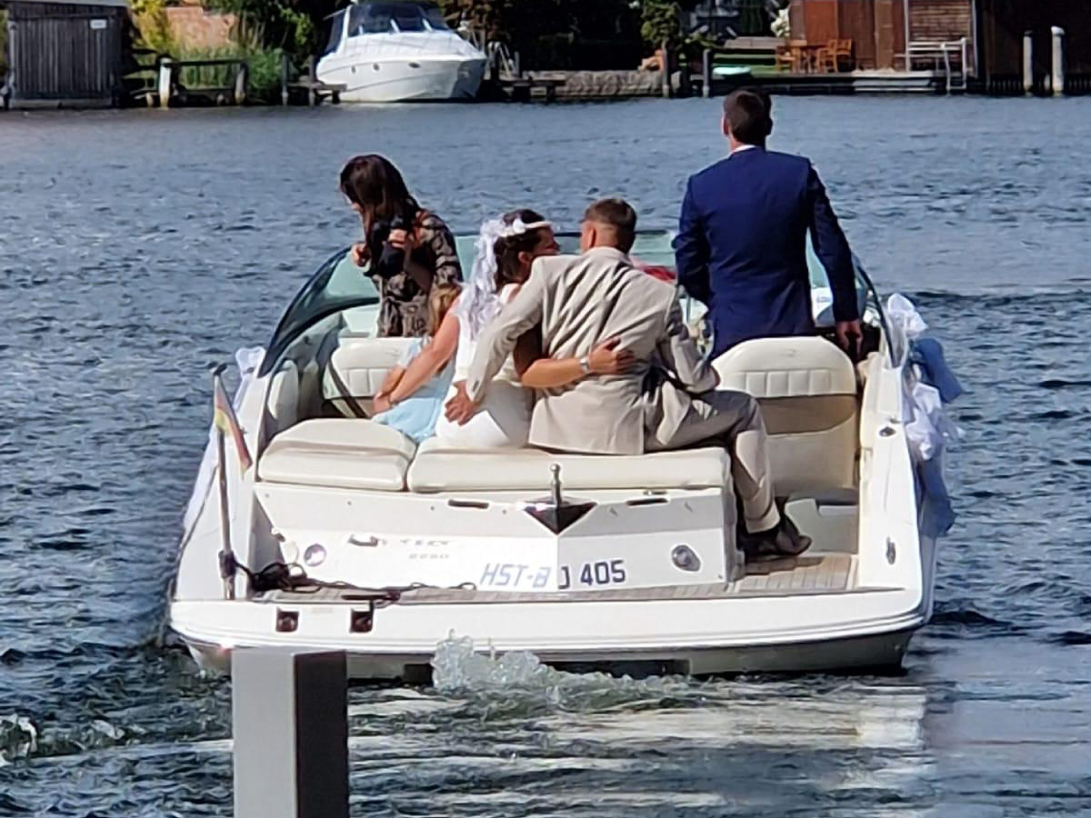 Hochzeit auf dem Boot