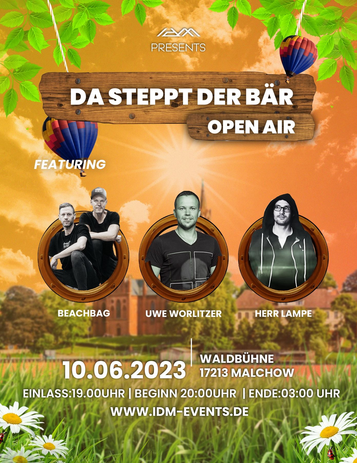 DJs Beachbag, Uwe Worlitzer von Ostseewelle und Herr Lampe