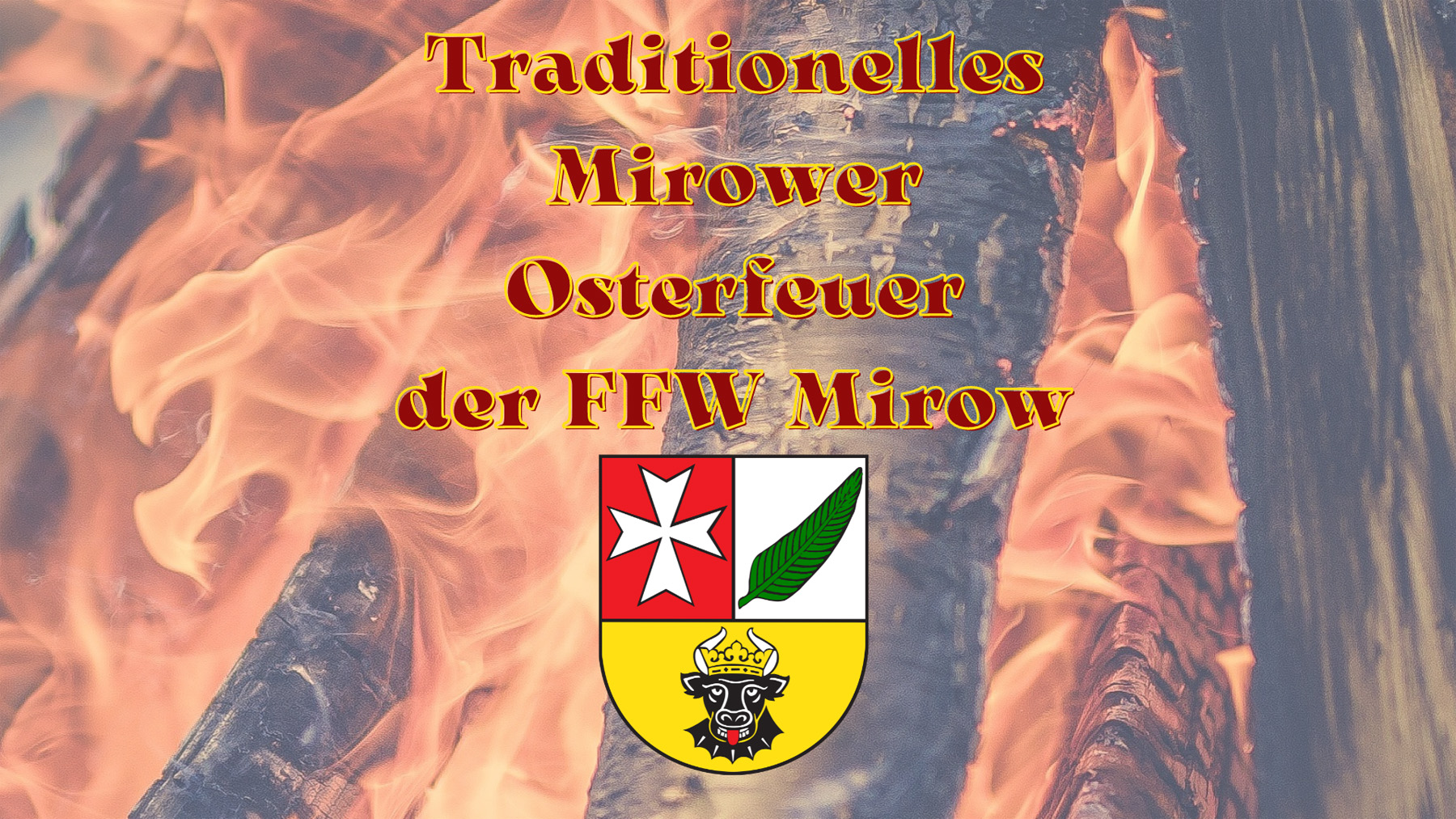Osterfeuer in Mirow Veranstaltung Ostern Mecklenburgische Seenplatte