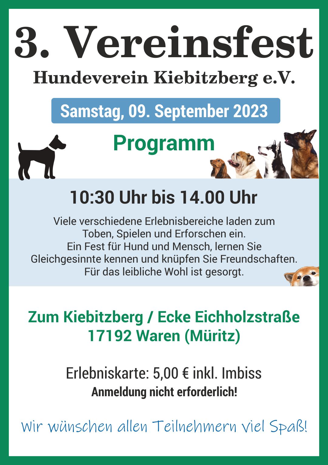 Veranstaltung Hunde Waren (Müritz)
