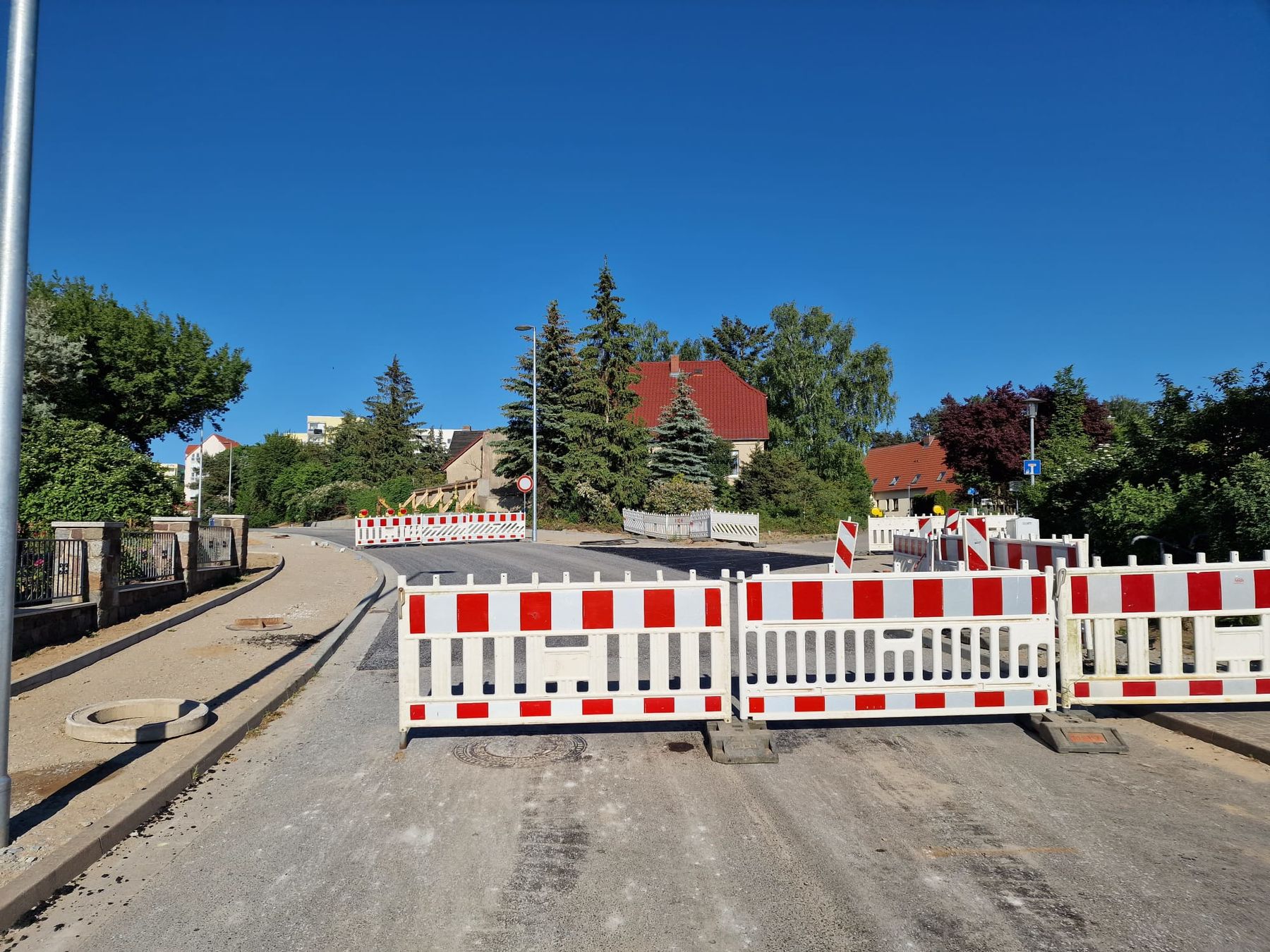 Baustelle Waren Papenberg Luxemburg-Straße