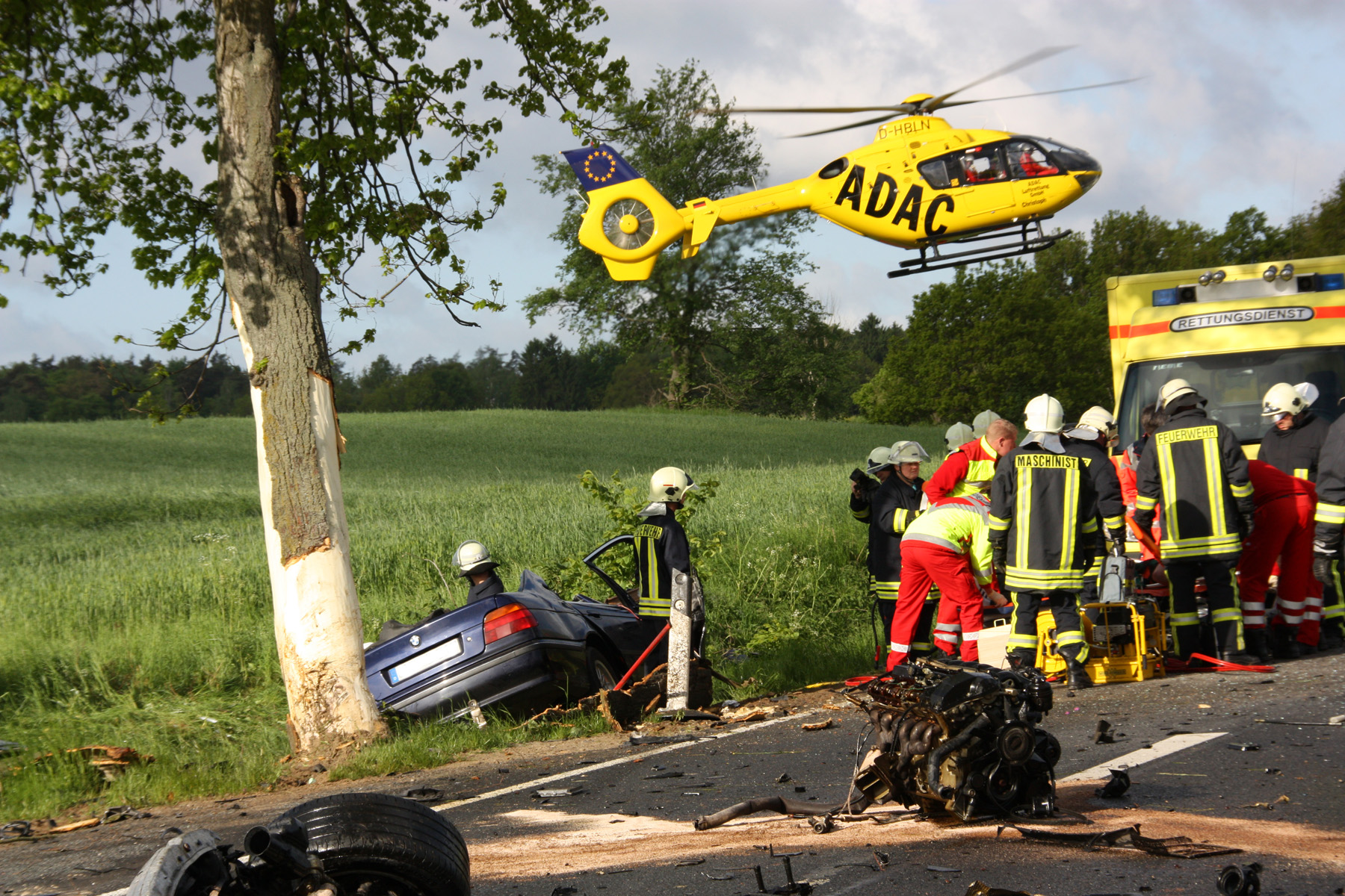 technischen Hilfeleistung bei Verkehrsunfällen