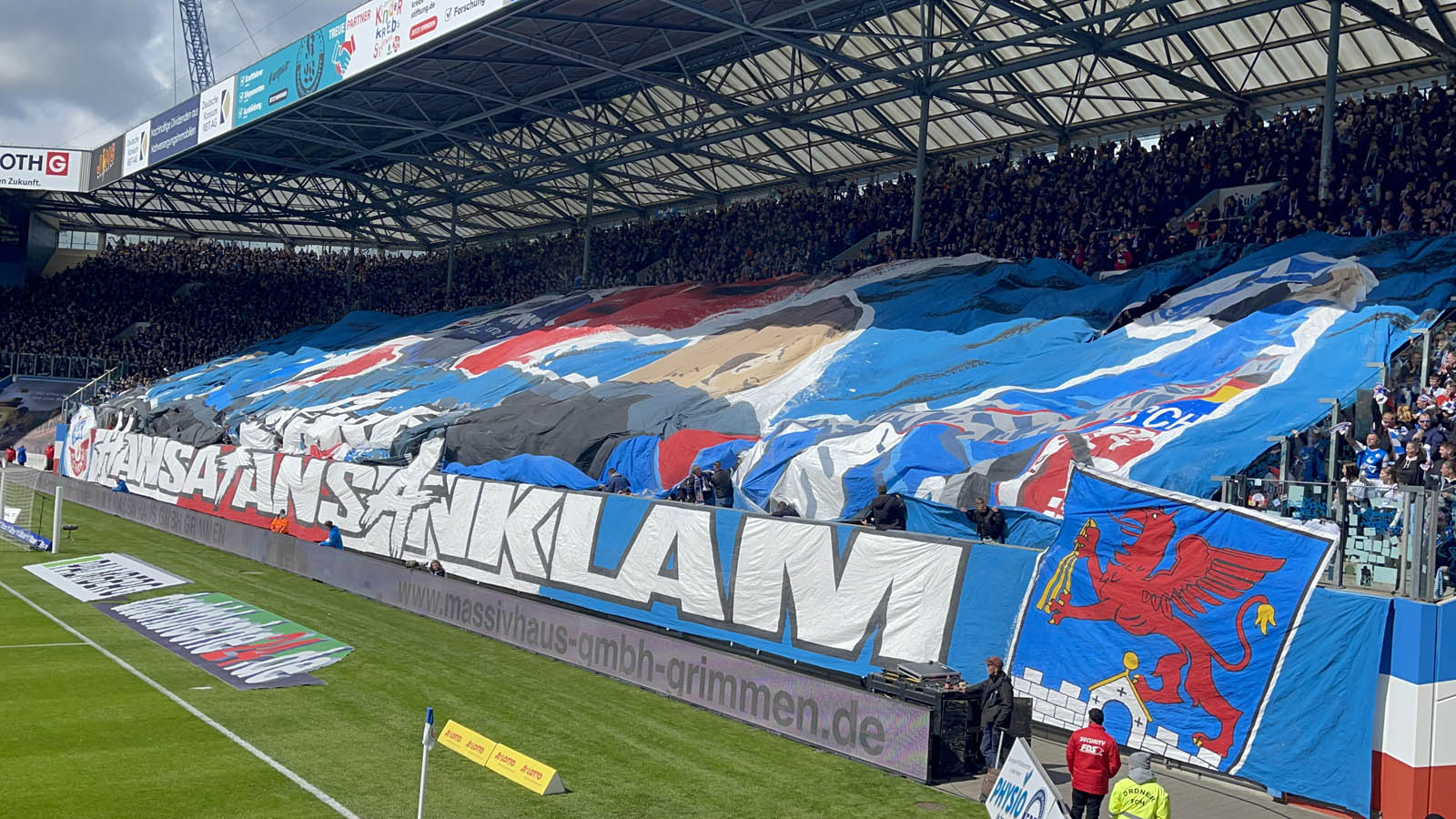 Fußballspiel Ostseestadion