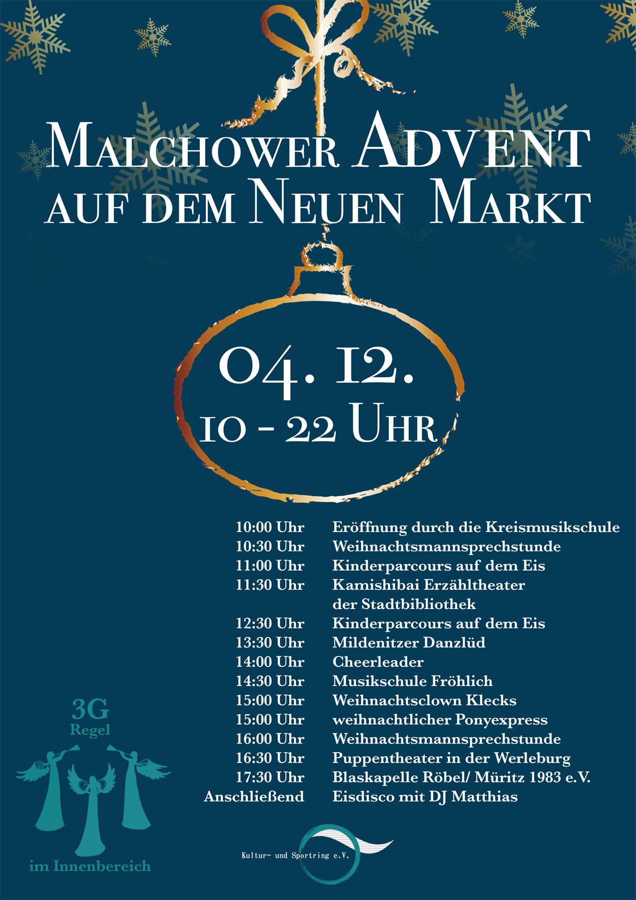 Programm Adventsmarkt Malchow