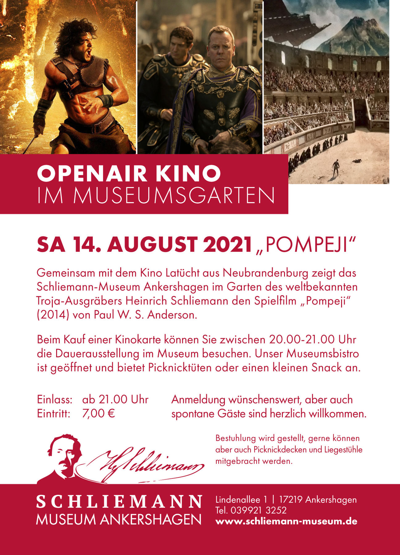 Veranstaltungen Schliemann-Museum Ankershagen