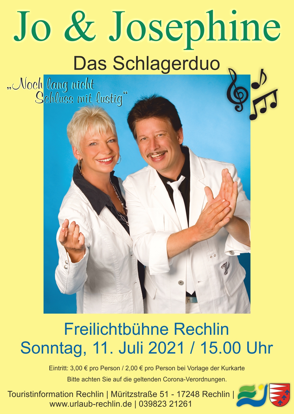 Schlagerduo auf der Rechliner Freilichtbühne Jo & Josephine