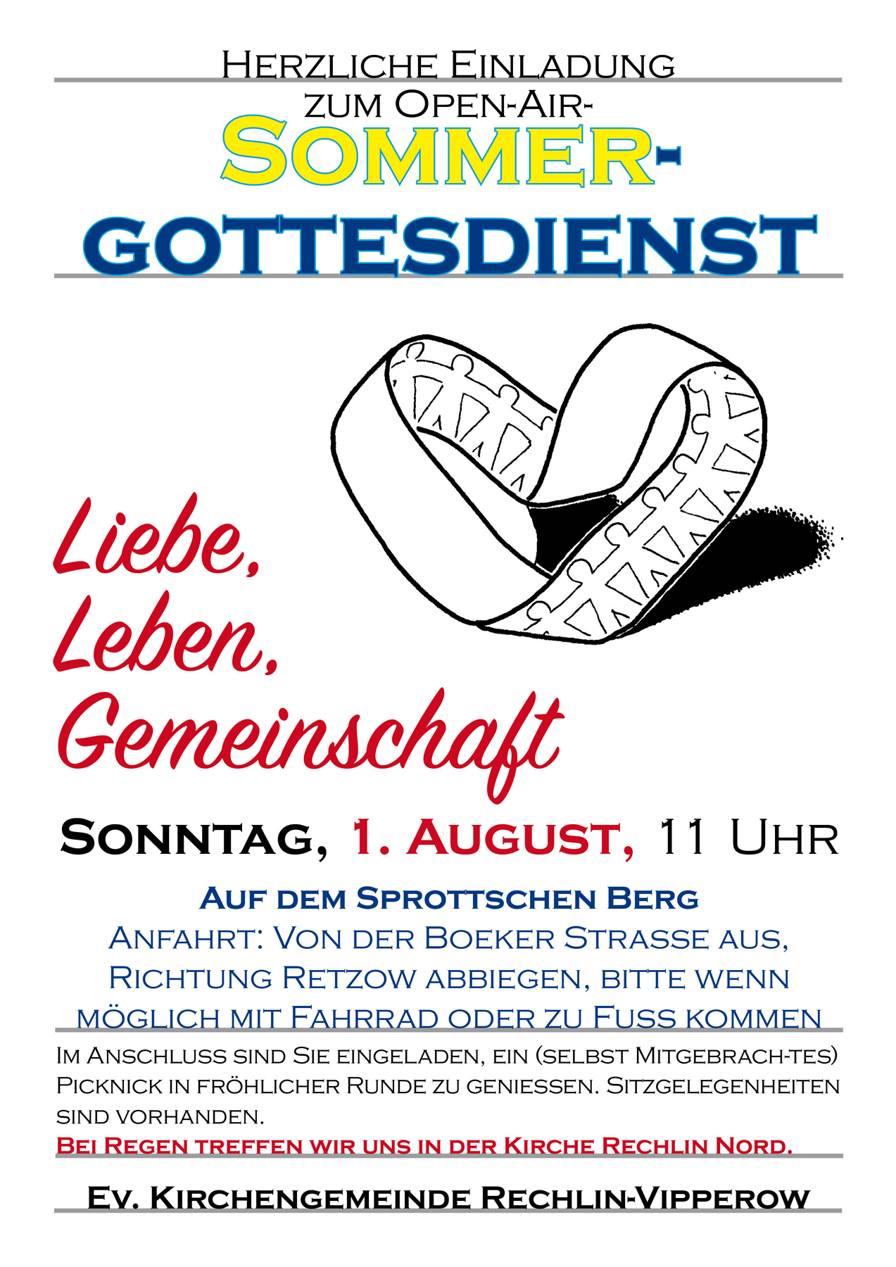 Veranstaltung auf dem Sprottschen Berg in Rechlin